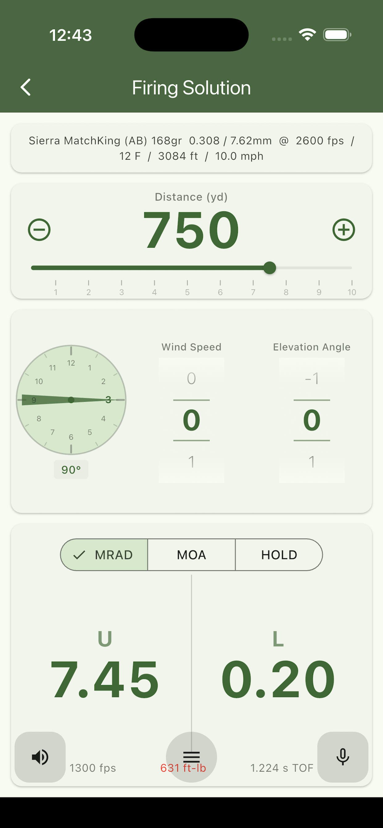 Spotter Ready Firing Solution screenshot